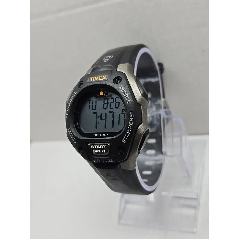 Timex Ironman Classic 30 Lap Watch 40mm Indiglo WR100M New Battery Quartz Mens
